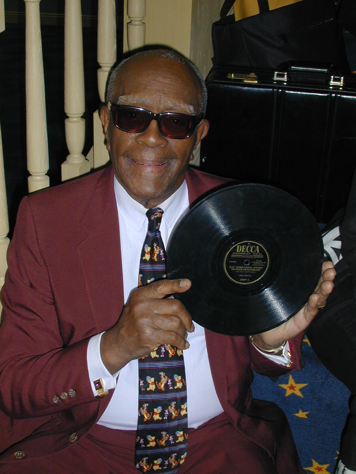 Harold Jackson the last surviving member of The Ink Spots at The Vocal Group Hall of Fame Induction Ceremony.