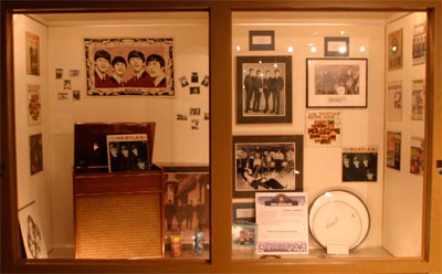 The Beatles display at The Vocal Group Hall of Fame.