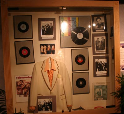 The Clovers display at The Vocal Group Hall of Fame.