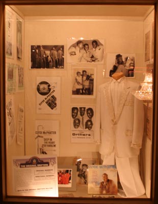 The Drifters display at The Vocal Group Hall of Fame.