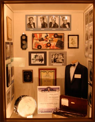 The Four Freshman display at The Vocal Group Hall of Fame.