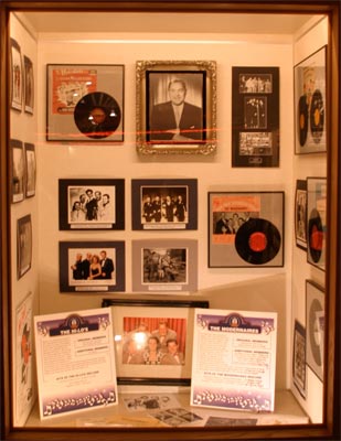 The Modernaires display at The Vocal Group hall of Fame.