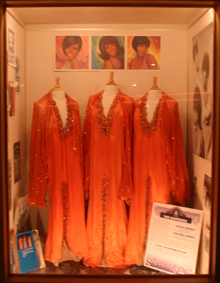 The Supremes display at The Vocal Group Hall of Fame.